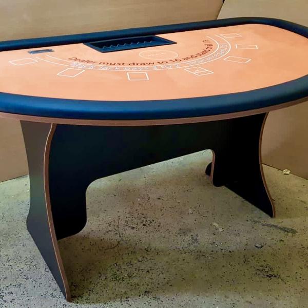 Tapis De Blackjack Newverest 70 X 35 Pouces - Pour Soirées Jeux à La Maison, Fond Vert Antidérapant